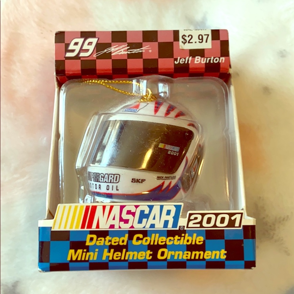 2001 NASCAR Jeff Burton Collectible Mini Helmet